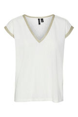 Cortefiel Short-sleeved T-shirt  White
