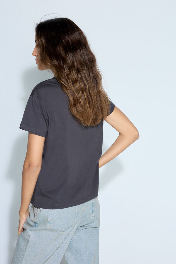 Slowlove Camiseta com logo slowlove Cinzento