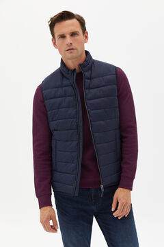 Cortefiel Ultralight quilted gilet Navy