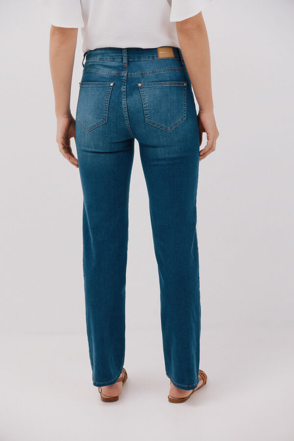 Cortefiel Sensational Straight Jeans Blue