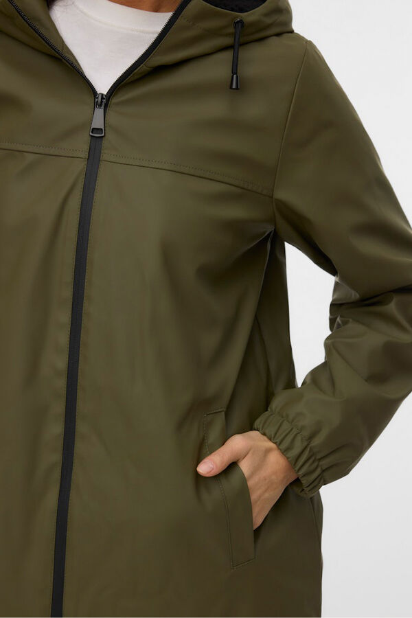 Vero Moda Impermeável com capuz Verde