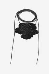 Cortefiel Collar flor multi posici&oacute;n Negro