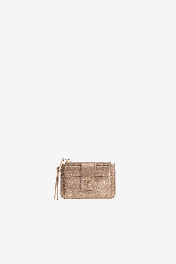 Vilanova Metallic card holder Nude