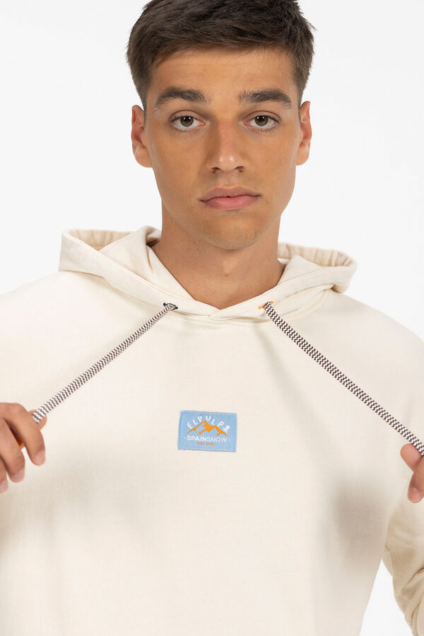 elPulpo Sweatshirt com capuz Mountain  Ecru