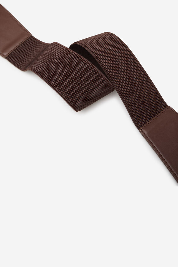 Cortefiel Soft sash belt Brown