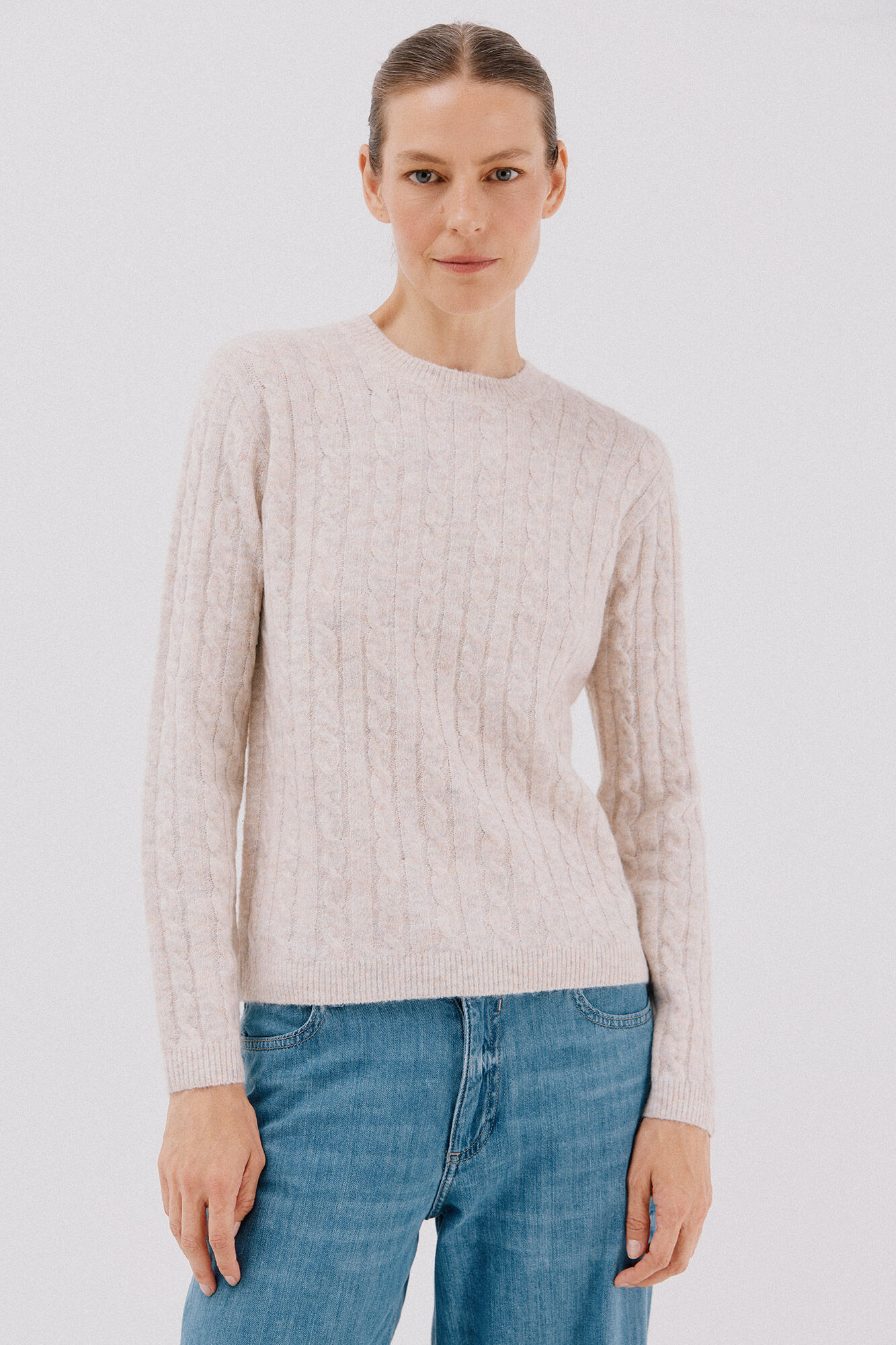 Cortefiel Soft jersey with cross-knit