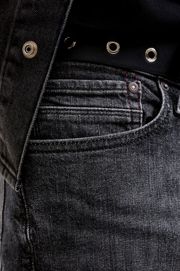 Jack & Jones Jeans regular com efeito desbotado Preto