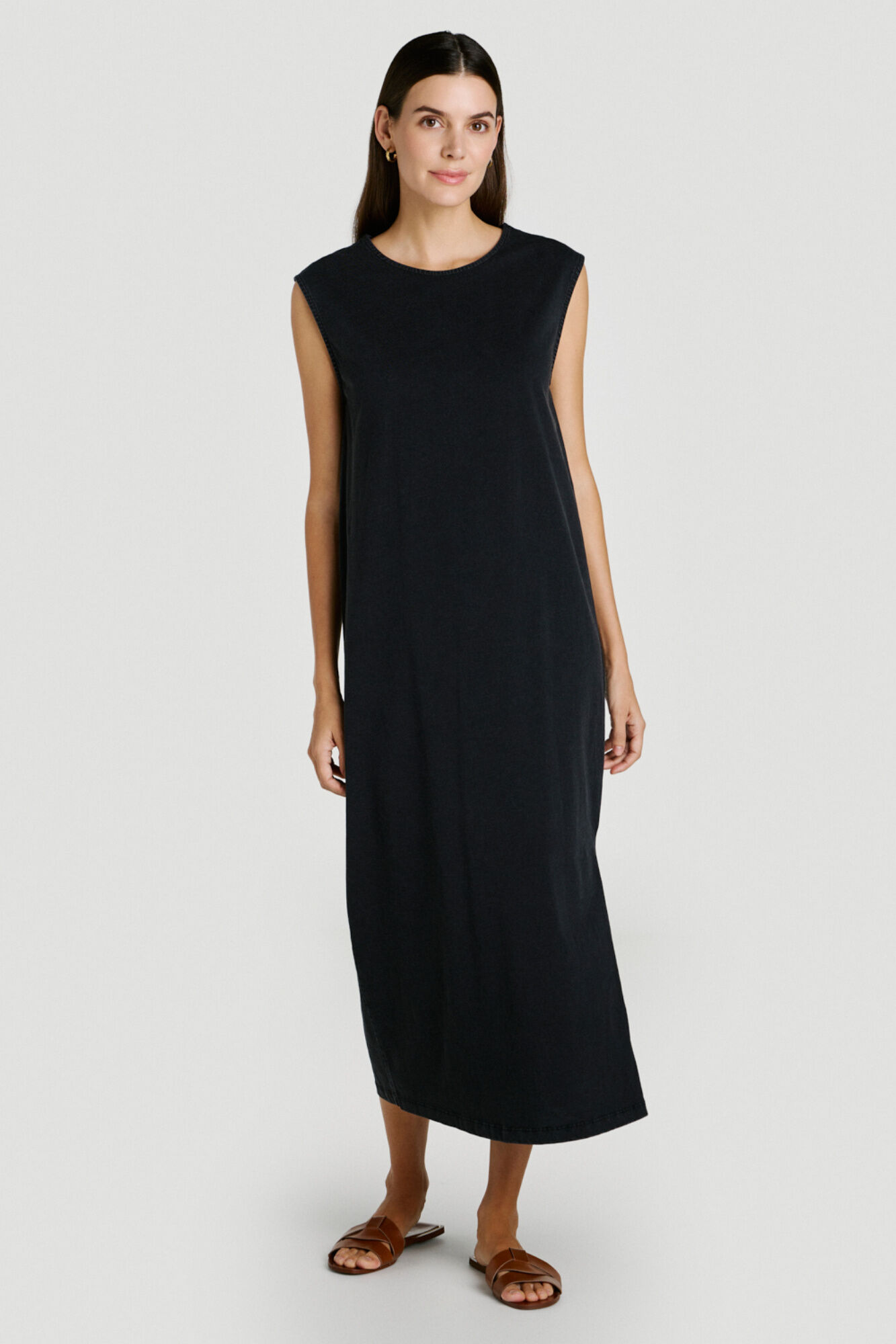 Vila Vestido midi de algod&oacute;n org&aacute;nico