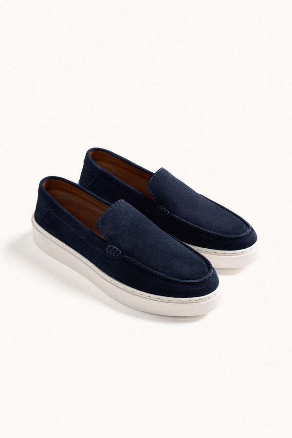 Gioseppo Mocassins de pele Azul