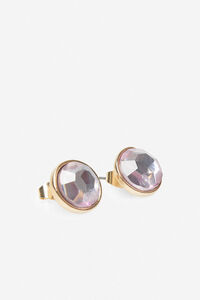 Cortefiel Crystal earrings Pink
