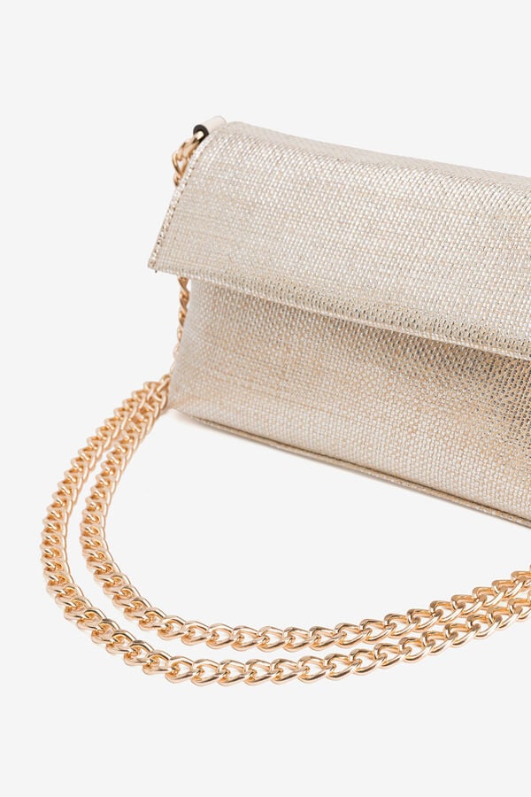 Vilanova Carteira efeito prateado festa Cinzento