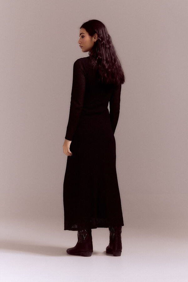 Cortefiel Structured dress Black