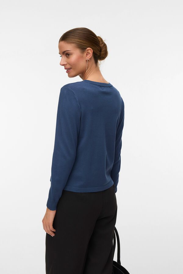 Vero Moda Camisola de malha fina de manga comprida Azul