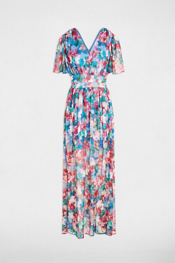 Morgan Vestido comprido fluido Multicolorido
