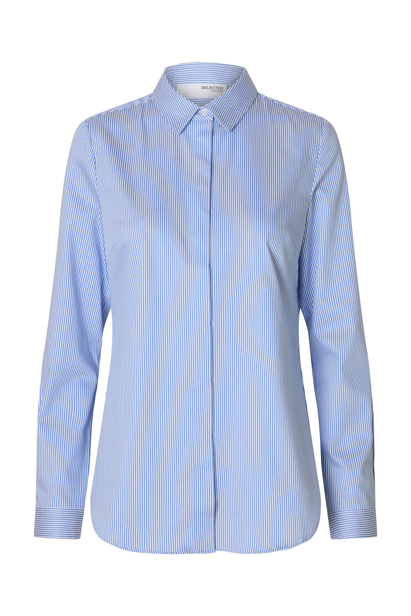 Selected Camisa Slim Fit confeccionada em algod&atilde;o org&acirc;nico