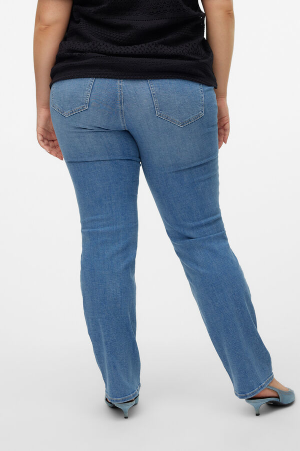 Vero Moda Curve Calça jeans plus size com corte reto Azul