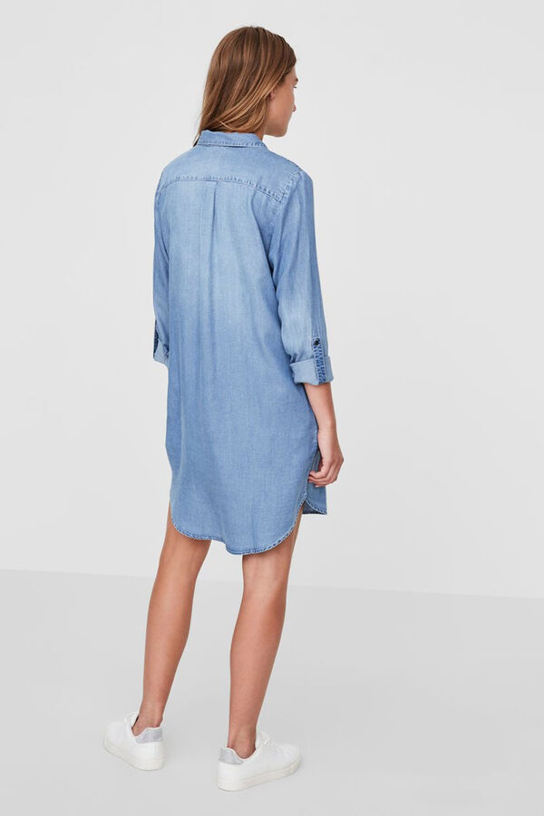 Vero Moda Vestido denim de manga comprida Azul