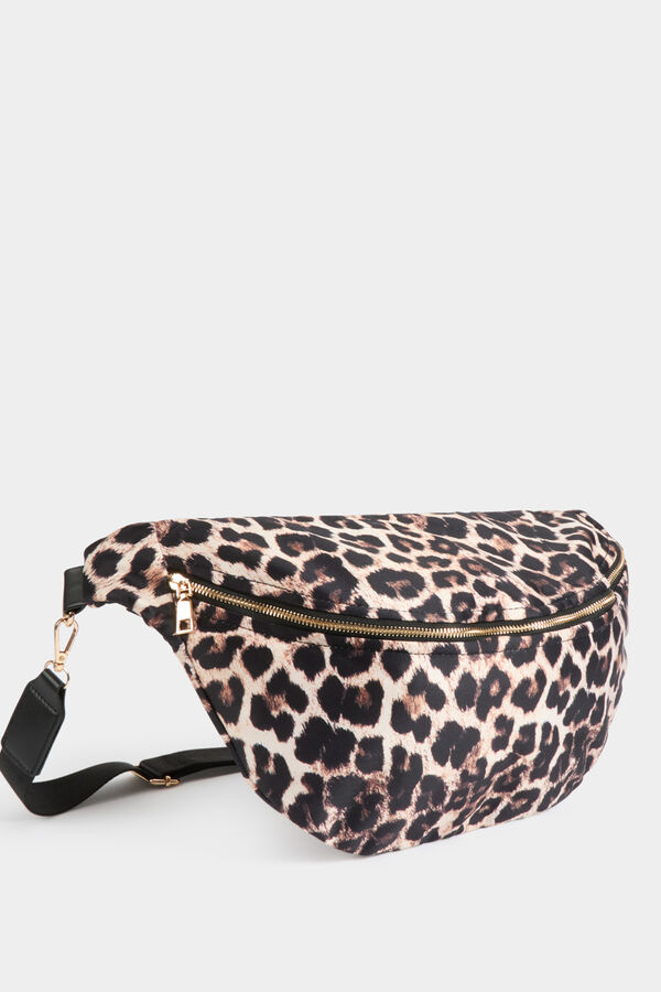 Morgan Bolsa de cintura com estampado de leopardo Multicolorido
