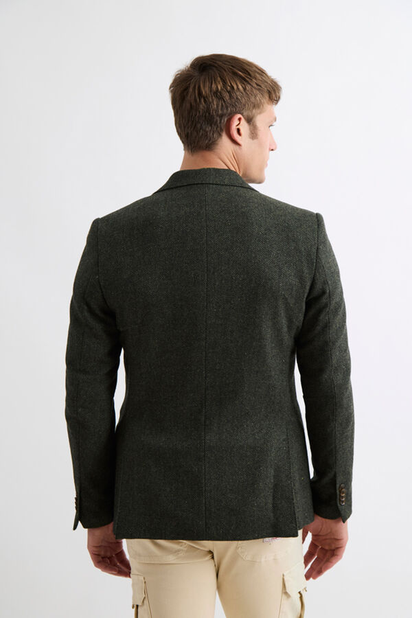 Williot Jaqueta de lã espiga Verde