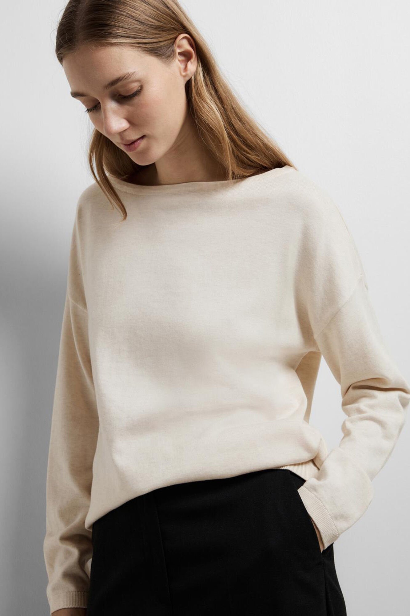 Boat neck jumpers on sale