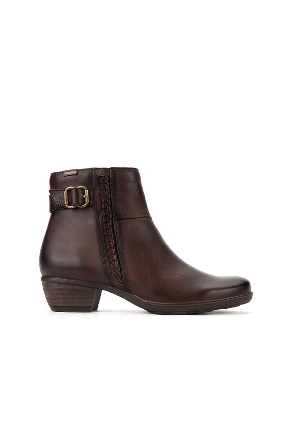 Pikolinos Women's ankle boot with buckle Brown