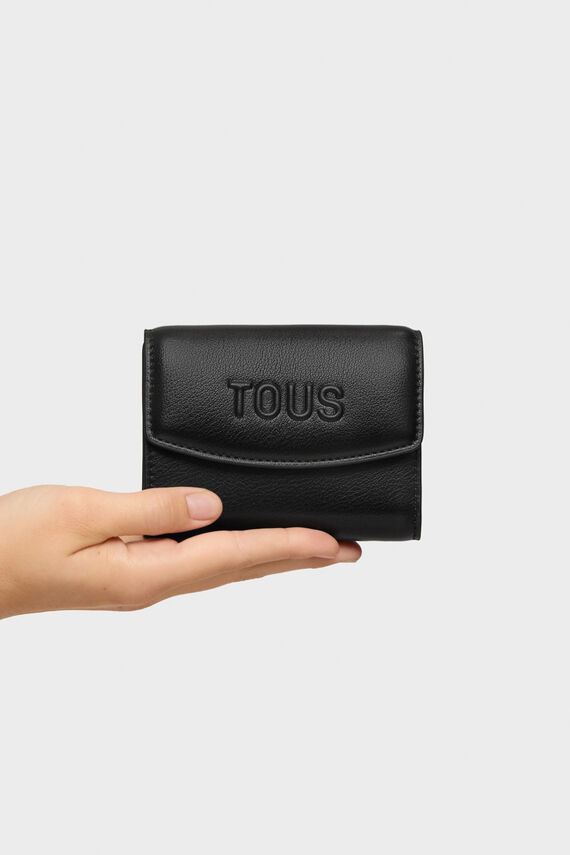 Cartera Pocket negra TOUS Bloom