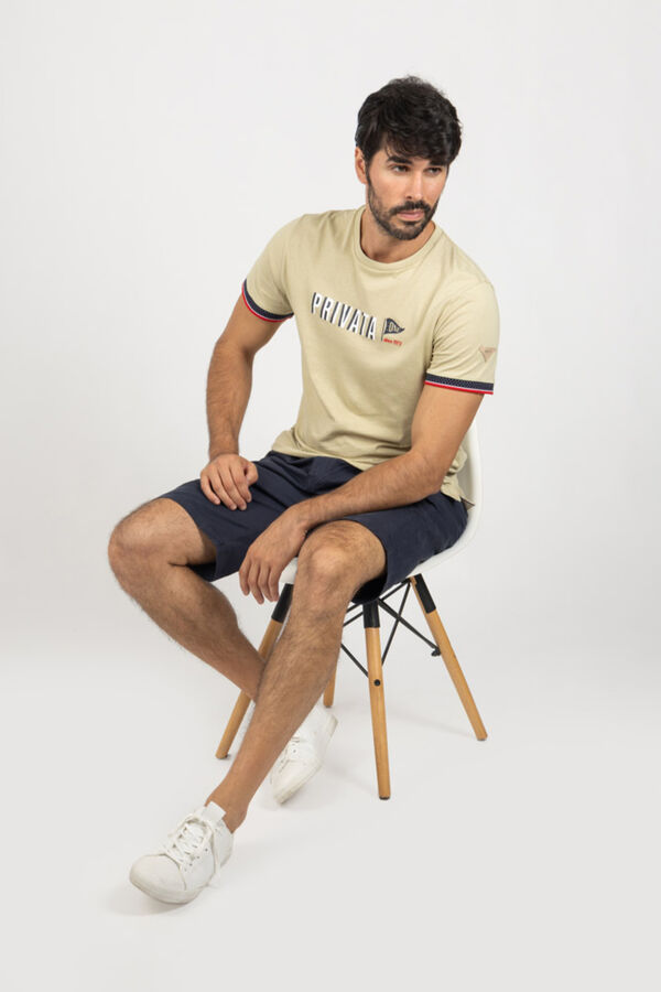 Privata Short sleeve T-shirt Beige