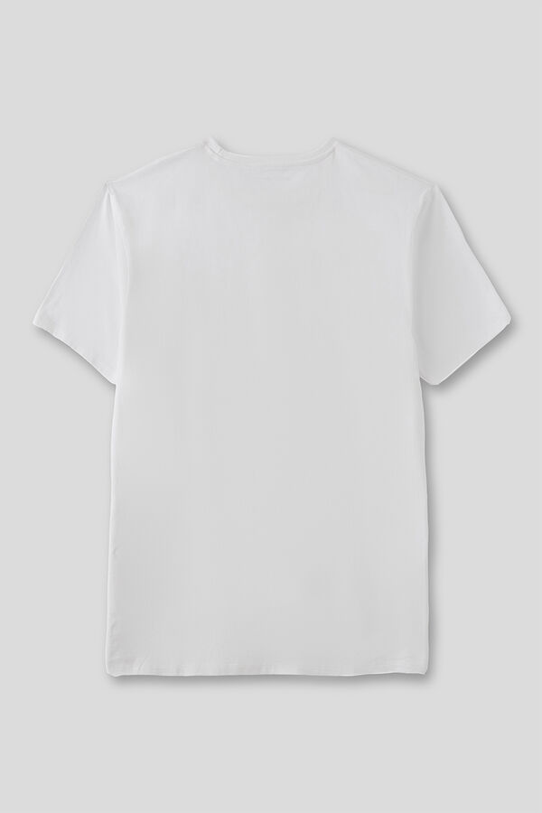 Street Monkey T-shirt básica manga curta Branco
