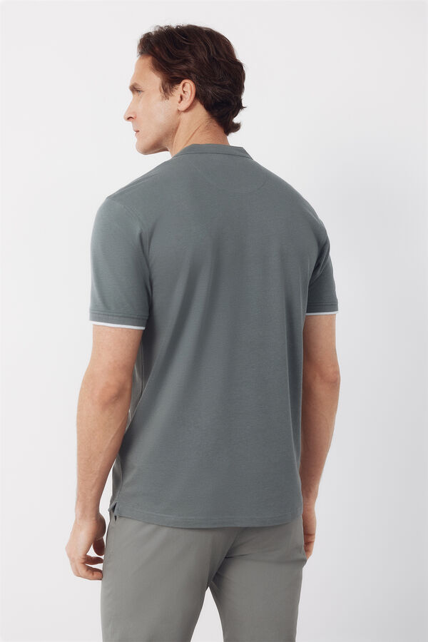Cortefiel Polo gola mao Verde