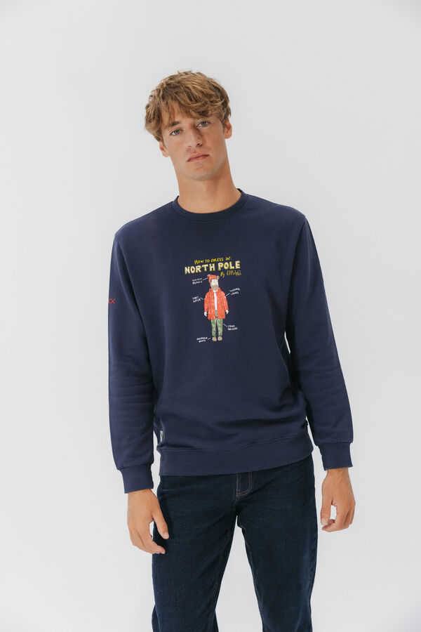 elPulpo Sweatshirt do Polo Norte Azul