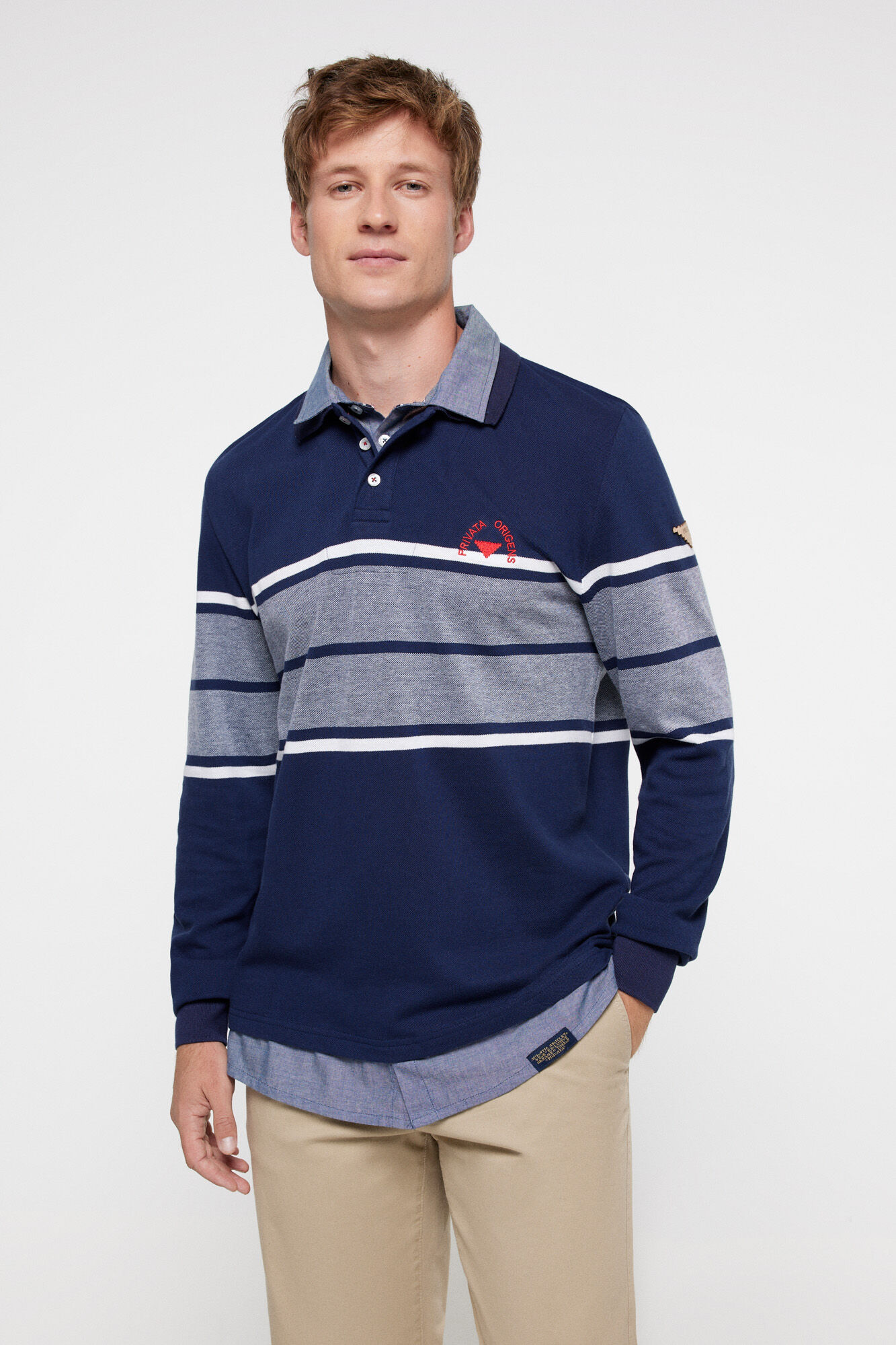 Polo pique marino list Polos de hombre Cortefiel