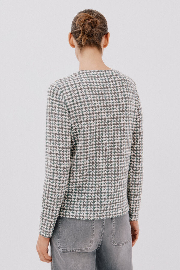 Cortefiel buttons box shirt Printed green