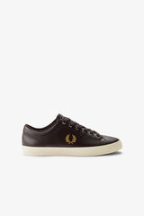 Fred Perry Sapatilha Baseline em pele Castanho