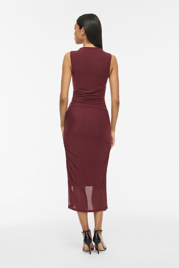 Vila Vestido midi drapeado Granada