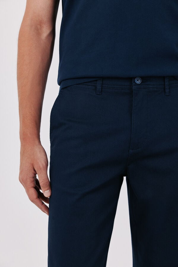 Cortefiel Cal&ccedil;as chino b&aacute;sicas leves regular Azul