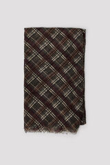 Cortefiel Plaid scarf Printed red