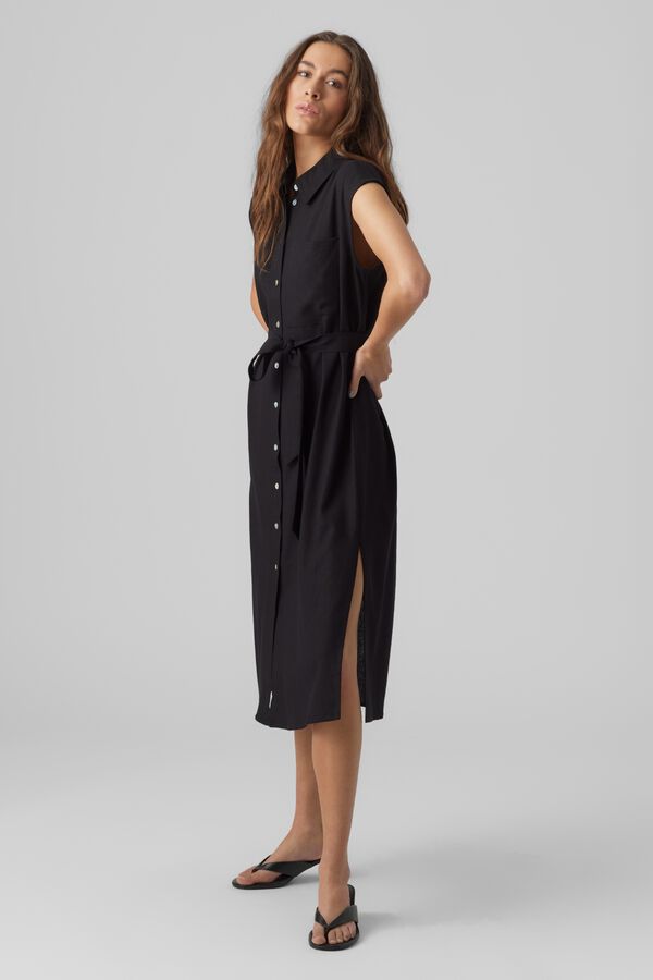 Vero Moda 7/8 shirt dress Black