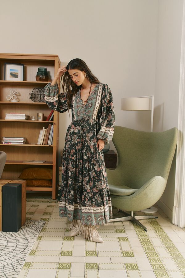Jaase Vestido maxi Teresa Verde