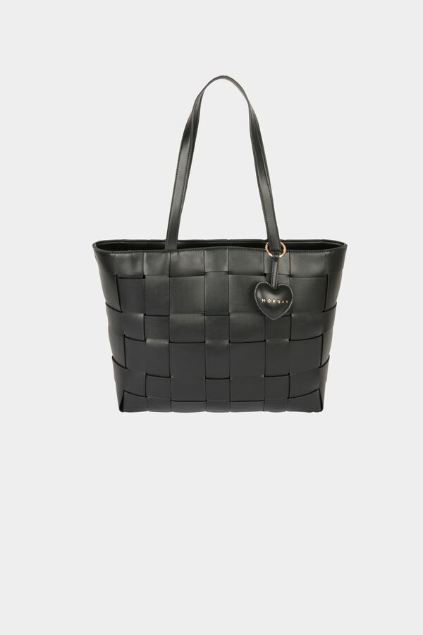 Morgan Mala tote bag entran&ccedil;ada Preto