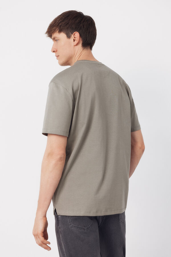 Cortefiel Camisola básica com bolso Verde