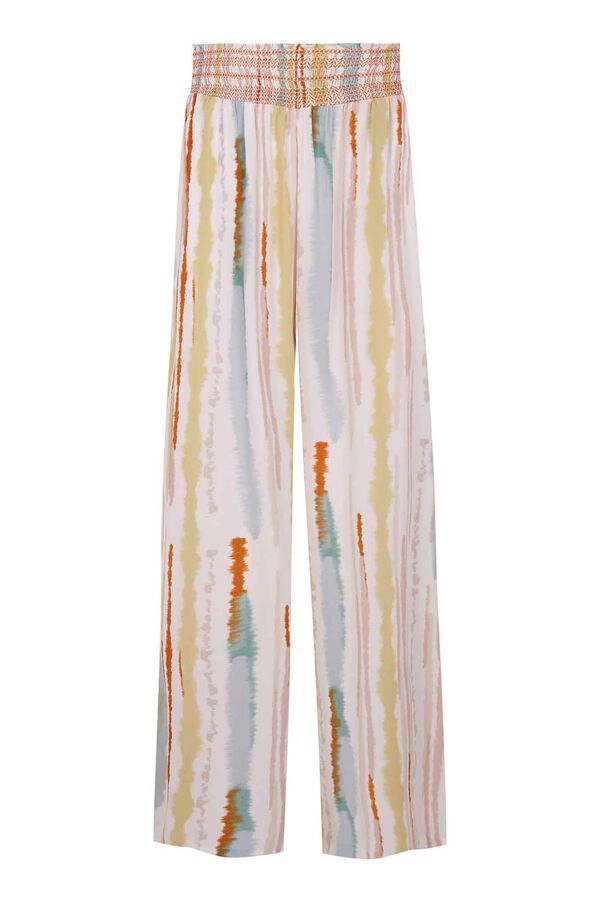 Cortefiel Long printed trousers Multicolour