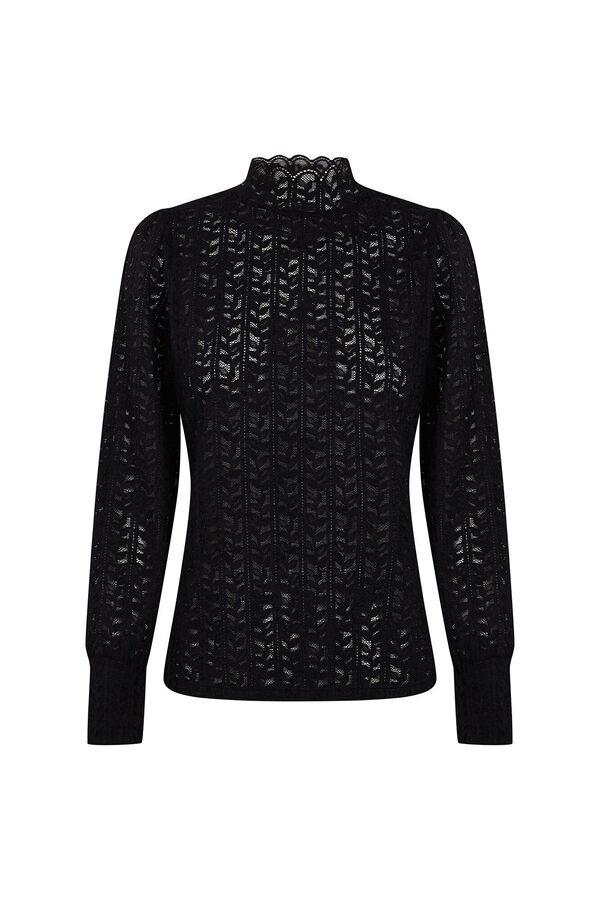 Slowlove Top estructura Negro
