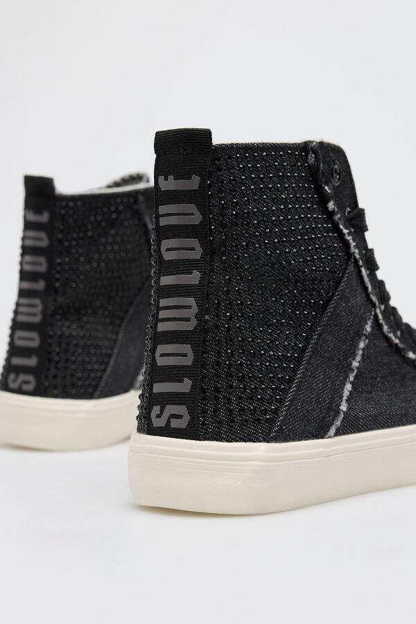 Cortefiel Sneaker strass Gris oscuro