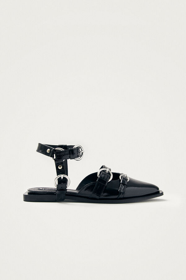 Alohas Sabrinas de pele Thalara Preto
