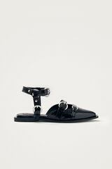 Alohas Sabrinas de pele Thalara Preto