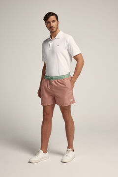Cortefiel Sustainable men's two-tone swimming shorts Pink