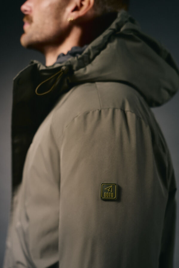 OOTO Parka acolchoada capuz Verde
