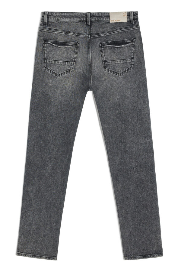 Cortefiel Jeans slim lavagem média cinzento Cinzento