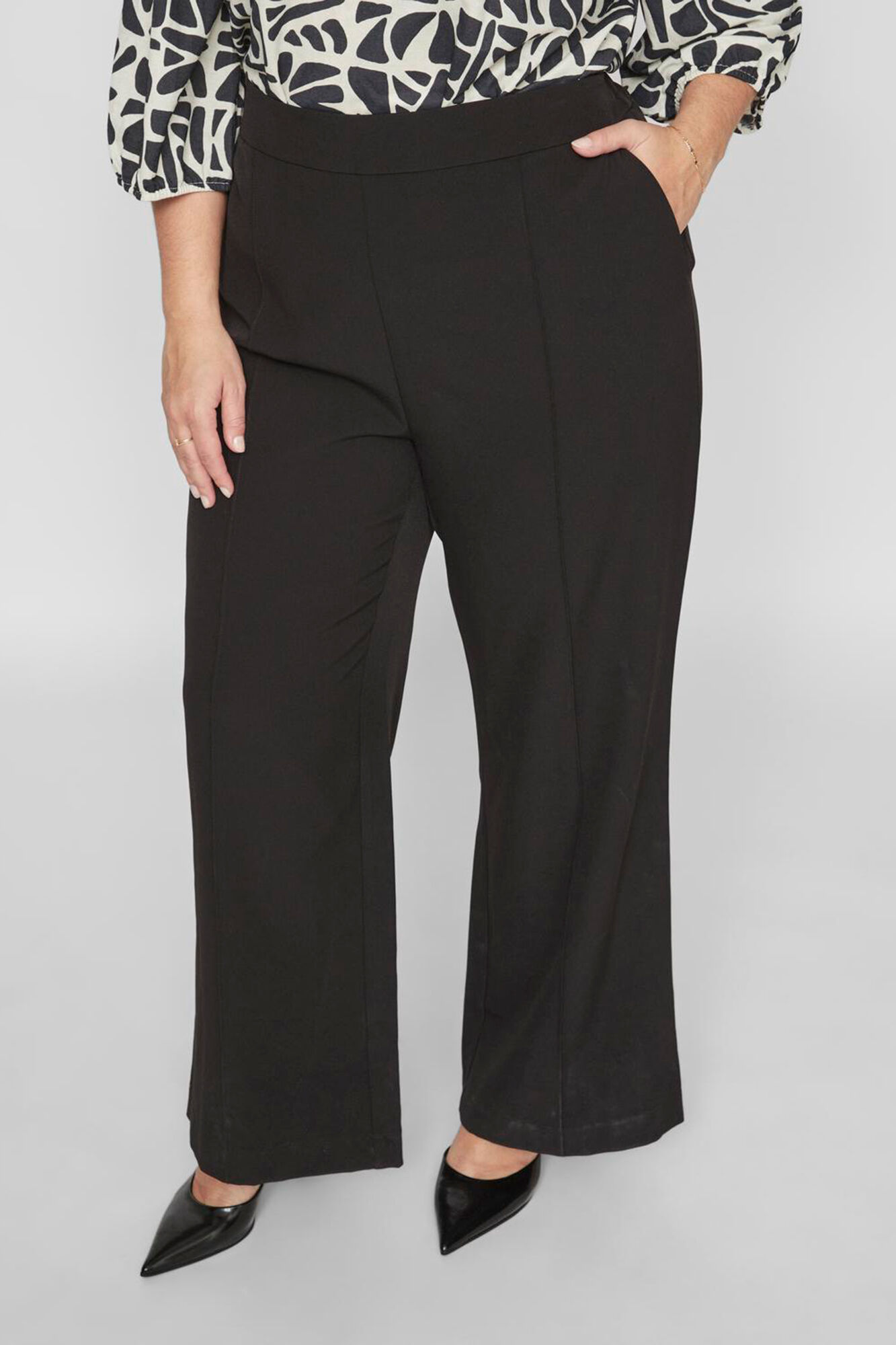 Womens black dress capri pants 2025