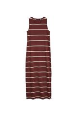 Vero Moda Vestido midi decote redondo Castanho